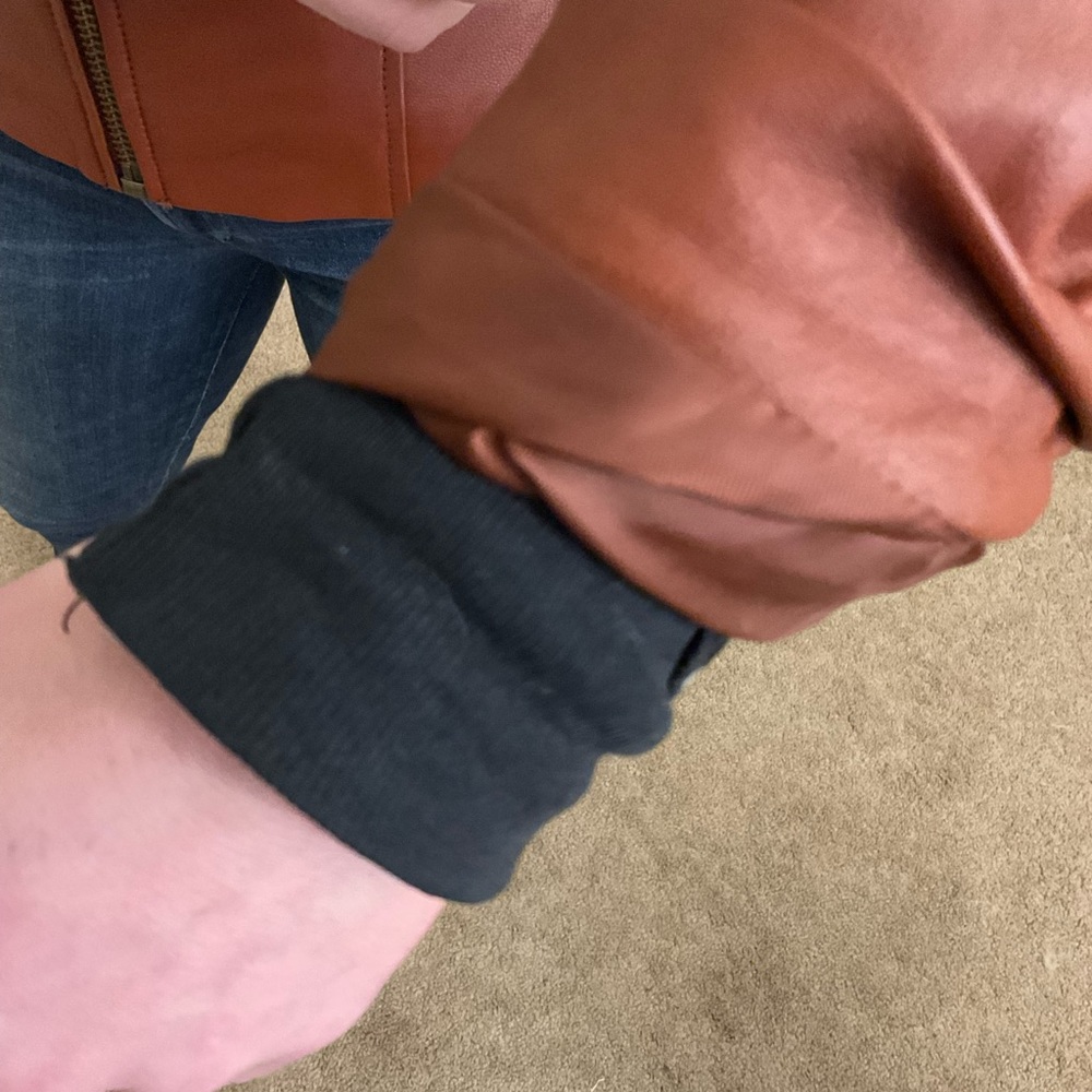 Leather Jacket Size Small - image 3